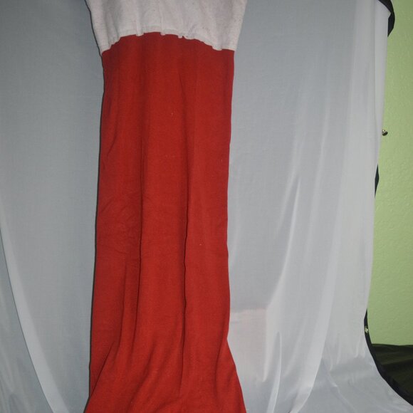 Giant extra large stocking over 4 ft red and white - Picture 1 of 4